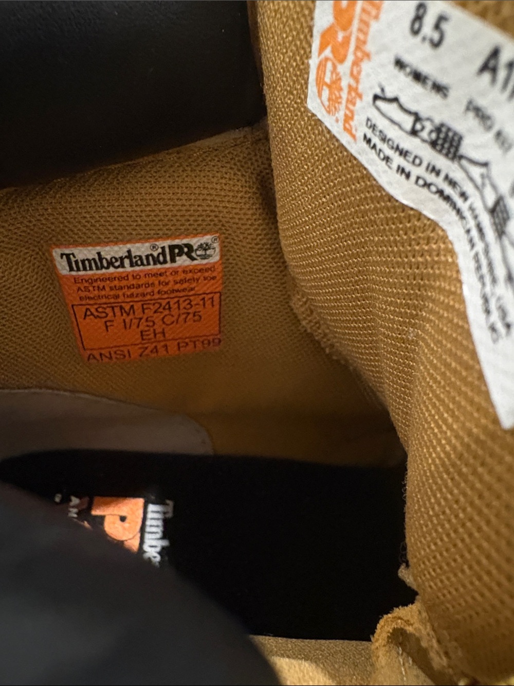 Timberland PRO Wheat/Tan Safety Work Boots Steel Toe Waterproof 8.5 Women’s - Picture 5 of 8